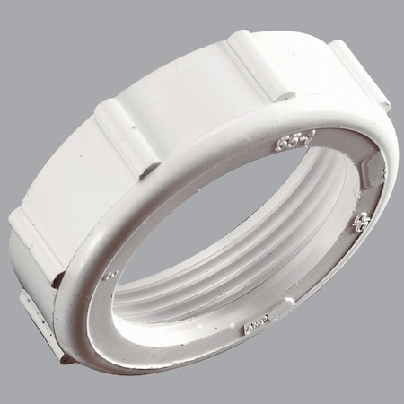 All-Source 1-1/2 In. x 1-1/2 In. White Plastic Slip Joint Nut and Washer 495018